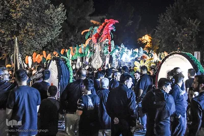 حرکت دستجات عزاداری در خیابان‌های شهر سمنان‎