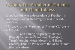 Lessons from Prophet Ayyub (AS)