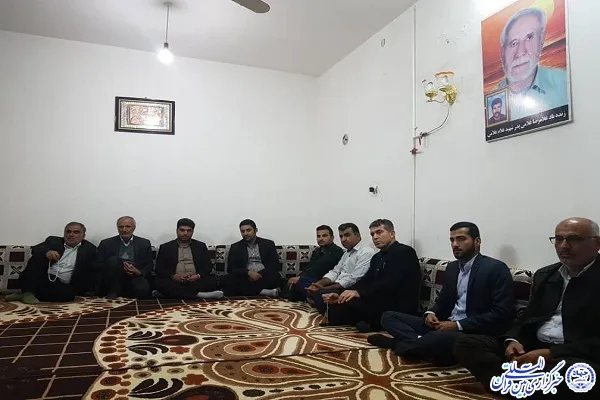 دیدار بسیجیان با خانواده شهدا در «ترکالکی»