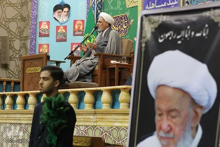 مجلس ترحیم آیت‌الله فیاض و گرامیداشت شهدای جنگ ۱۲ روزه در حرم بانوی کرامت