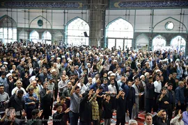 عزاداری مردم اهواز در سوگ شهادت آیت‌الله رئیسی و همراهانشان