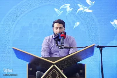 رقابت شرکت کنندگان در روز پایانی مسابقات قرآن کربلا