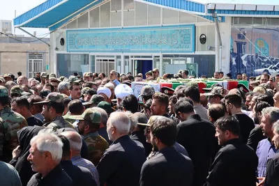 تشییع پیکر شهید مدافع وطن در مراغه
