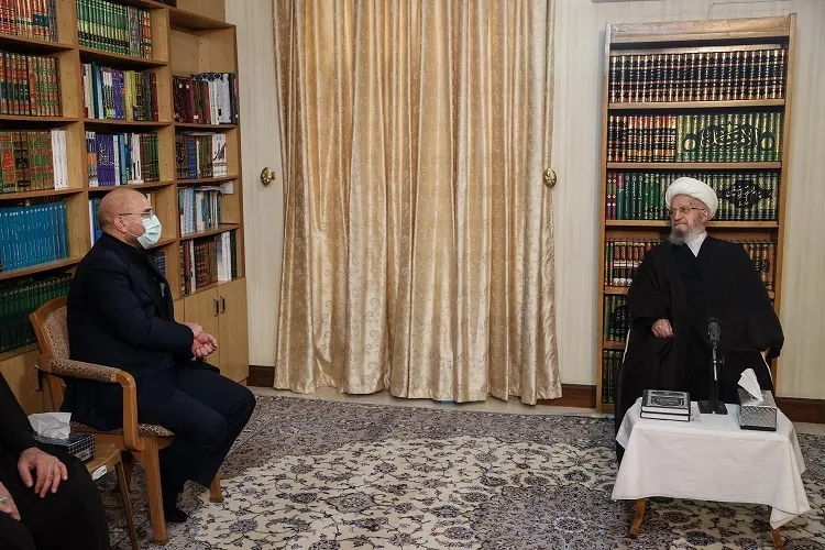 گزارش قالیباف از عملکرد مجلس به مراجع عظام تقلید