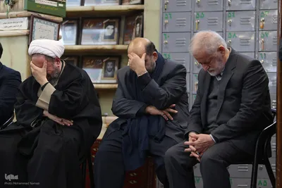 مراسم ترحیم مرحوم یعقوب منصوری پدر کریم منصوری قاری ممتاز و بین المللی کشور