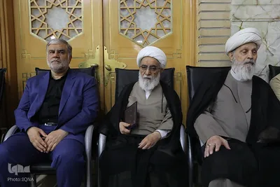 مجلس ترحیم آیت الله فیاض و گرامیداشت شهدای جنگ ۱۲ روزه در حرم بانوی کرامت