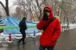 بارش اولین برف پاییزی در مشهد
