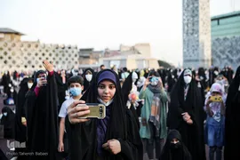 اجتماع دختران انقلاب برای حمایت از حجاب
