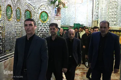 حضور استاندار مرکزی در مراسم عزاداری ظهر عاشورا در آستانه علوی - شازند/عکاس:طاها نظیری