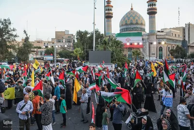 استقبال مردمی از خانواده های شهدا و بازماندگان غزه