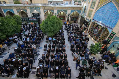 عزاداری سومین روز از شهادت سید و سالار شهیدان و یاران با وفایش در شیراز‎