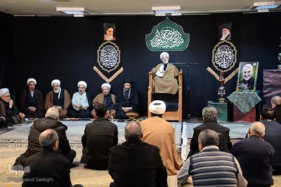 مراسم عزاداری شهادت حضرت فاطمه (س) در بیت امام جمعه تبریز