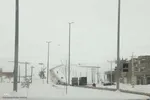 برف زمستانی در اهر