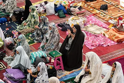 مراسم اعتکاف در مسجد جامع رجایی شهر کرج