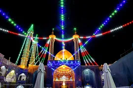 آستان منور حضرت معصومه(س) در شب میلاد کریم اهل بیت، امام حسن(ع)
