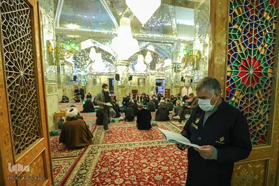 مراسم قرائت خطبه فدکیه در حرم شاهچراغ (ع)