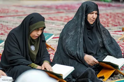 جزءخوانی قرآن در حرم مطهر شاهچراغ(ع)