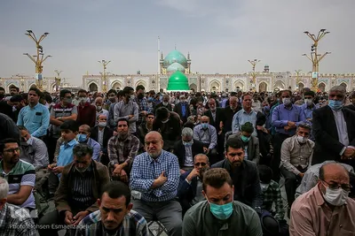 تشییع پیکر شهید حجت‌الاسلام محمد اصلانی در حرم مطهر رضوی