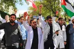 تجمع پرشور دانشگاهیان علوم پزشکی شیراز در محکومیت جنایات رژیم صهیونیستی‎