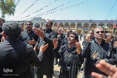 عزاداری ظهر عاشورا در حرم حضرت شاهچراغ(ع)‎