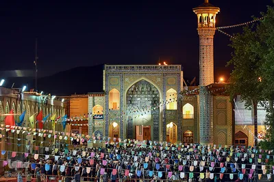 حرم شاهچراغ(ع)، غرق در شادی عید ولایت