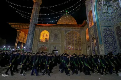تشیع نمادین حضرت زهرا (س) در شاهچراغ(ع)