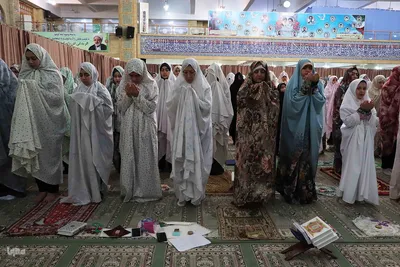 مراسم اعتکاف در مسجد دانشگاه تبریز