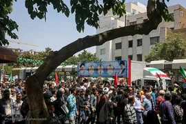 تشییع پیکر شهدای مرزبان در مشهد