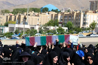 تشییع شهید گمنام در سوهانک تهران