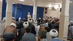 دیدار طلاب و علمای همدانی مقیم قم با ایت الله نوری همدانی‎