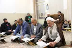 جلسه قرائت قرآن منزل استاد محمدرضا مجاهد در یزد
