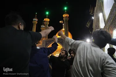حال و هوای حرم بی بی حضرت معصومه(س) در شب شهادت پدر بزرگوارشان