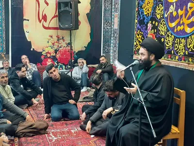 مراسم عزاداری و سینه زنی به مناسبت ایام شهادت حضرت زینب کبری(س) در اهر