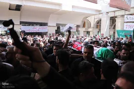 تشییع پیکر دو شهید قرآن آموز در تبریز