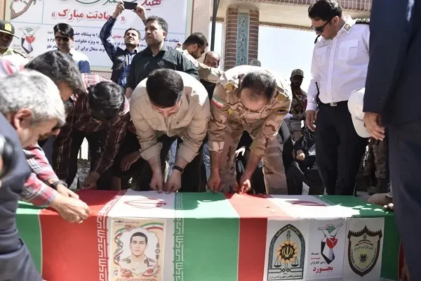 «محمد مهدی احمدی» شهید مرزبان بجنوردی در خاک آرام گرفت