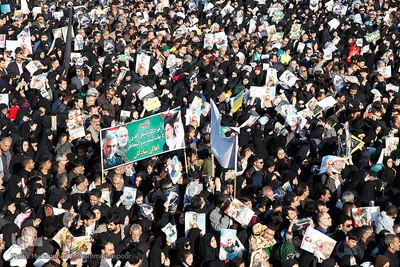 تشییع پیکر مطهر سپهبد شهید قاسم سلیمانی، سردار ایران در اهواز