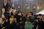 مراسم سوگواری شب شهادت رهبر معظم انقلاب در حرم شاهچراغ(ع)