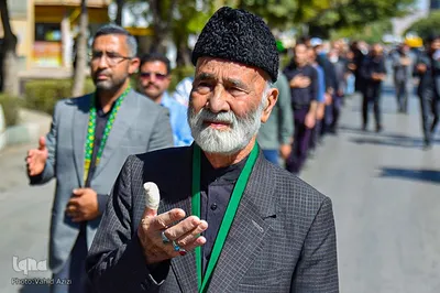 آیین پیاده‌روی جاماندگان اربعین حسینی در بجنورد