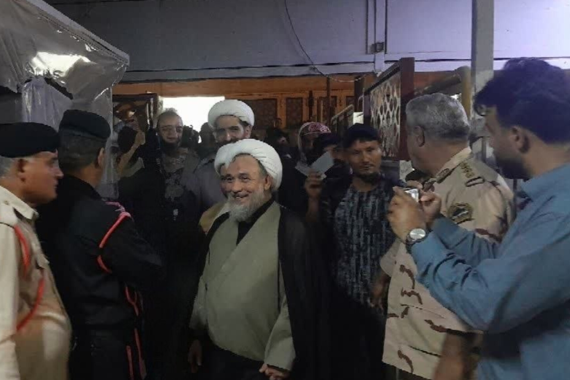 بازدید مسئول سازمان بسیج اساتید، طلاب و روحانیون کشور از مواکب اربعین در خوزستان