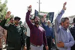 مراسم تشییع پیکر مرزبان شهید ستوان‌یکم مهدی محمدی‌نسب در قزوین