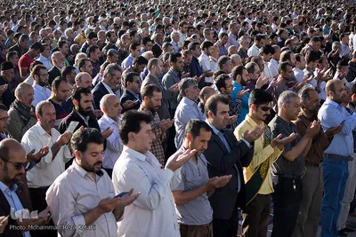 نماز عید سعید فطر در تپه مصلای همدان