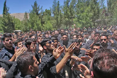 آیین خیمه‌سوزان ظهر عاشورا در شیراز