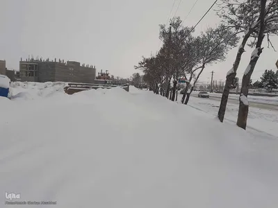 طبیعت برفی مناطق شهری و روستایی اهر