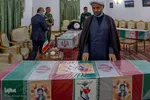 استقبال از پیکر ۳ شهید تازه تفحص شده دفاع مقدس در شیراز‎‎