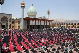 مراسم عزاداری عاشورای حسینی در حرم مطهر حضرت شاهچراغ(ع) شیراز
