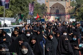 آیین پیاده‌روی جاماندگان اربعین حسینی در قزوین