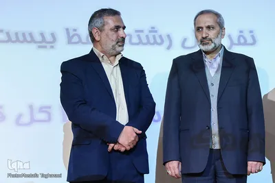سردار محمدرضا یزدی و رحیم قربانی در اختتامیه ششمین دوره الحافظون