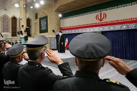 دیدار جمعی از فرماندهان و کارکنان نیروی هوایی و پدافند هوایی ارتش با رهبر انقلاب اسلامی
