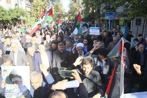 راهپیمایی ضد صهیونیستی نماز گزران ساروی با عنوان «جمعه‌های خشم» در ساری