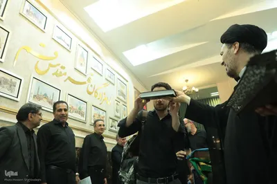 آئین بدرقه خادمان موکب امامزادگان قم مستقر در شهر مقدس سامرا